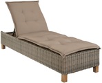 MERXX Gartenliege »Toskana«, Polyrattan/Akazie
