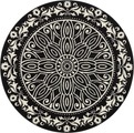 White Label - Teppich - 140 cm - Schwarz