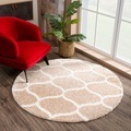 Sanat Hochflor-Teppich »Madrid«, rund, 30 mm Höhe, Wohnzimmer, Langflor, Shaggy Teppich