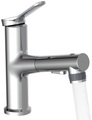 Schütte Waschtischarmatur »VARIABILE«, mit herausziehbarer Brause, Wasserhahn Bad mit Munddusche, Mischbatterie Waschbecken, Waschbecken Armaturen in Chrom