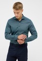 SLIM FIT Hemd in petrol strukturiert