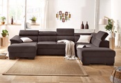 Home affaire Wohnlandschaft »Mika«, wahlweise mit Bettfunktion