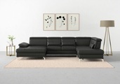 sit&more Wohnlandschaft »Cabrio«, Sitztiefenverstellung und Federkern, jeweils inklusive 3 Nierenkissen
