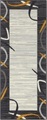 DELAVITA Läufer »Edmund«, rechteckig, 8 mm Höhe, Kurzflor Läufer, Retro-Look, Gekettelt, Bordüren Design, Wohnzimmer, Schlafzimmer, Arbeitszimmer, Robust, Pflegeleicht