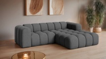 GOODproduct Ecksofa »KALLIE Design-Sofa mit Wellenunterfederung, Bubble-Optik, 248/186/72cm« moderne Steppung, hoher Sitzkomfort und modernes Design