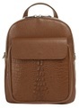 Cluty Cityrucksack, echt Leder, Made in Italy