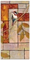 Artland Glasbild »Vogel auf einem Ast II«