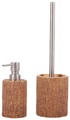 Sanilo Badaccessoires-Sets »Rustikal«, (Kombi-Set, 2 tlg.), bestehend aus Seifenspender und WC-Bürste, strukturiert