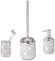 WENKO Badaccessoires-Sets »Barrok«, Zahnputzbecher, Seifenspender & WC-Garnitur