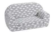 knorr® toys Kindersofa - Grey white clouds