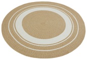NORTHRUGS Teppich »Trenzado«, rund, Flachgewebe, Hand-Made Look, robust, pflegeleicht