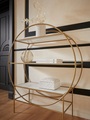 Guido Maria Kretschmer Home&Living Standregal »Shinely«, Gestell aus Metall, Ablageflächen aus Glas