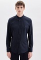 Business Hemd Slim Fit Langarm Punkte Herren Dunkelblau 43
