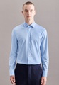 Performancehemd Shaped Fit Langarm Uni Herren Hellblau 37
