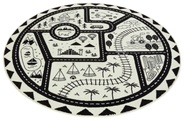 HANSE Home Teppich »Landscapes«, rund, 0,9 mm Höhe, Weicher Flor, Schaldämmende Spielunterlage, Kinderzimmer, Strassen Design, Kurzflor, Robust, pflegeleicht