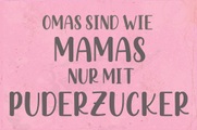 queence Metallbild »Puderzucker III«, Sprüche, (1 St.)