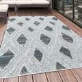 Ayyildiz Teppiche Teppich, rechteckig, 8 mm Höhe, Flachflor mit Hoch-Tief-Struktur, In-und Outdoor geeignet