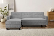 Dorel Home Ecksofa »Hartford«, mit Bettfunktion und Stauraum, Recamiere beidseitig montierbar