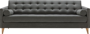 LOVI 3-Sitzer »Powder«, Füsse aus Eiche massiv in skandinavischem Design
