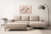 andas Sitzgruppe »TVINNU, Polsterecke L-Form, Schlaffunktion, mit Hocker« Set, 2 Stk. tlg. Set, stellbar zum Schlafsofa (Krokodilverbinder)