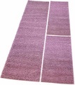 Bettumrandung »Pastell Shaggy300« Carpet City, Höhe 30 mm (3-tlg.)
