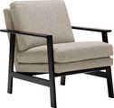 Lovi, LOVI Sessel »Pepper«, Gestell schwarz aus massiver Buche im Retro Style