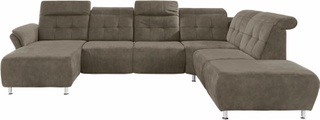 Places of Style Wohnlandschaft »Manhattan«, 2 Sitze mit elektrischer Relaxfunktion, verstellbare Armlehnen
