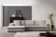 ANDAS, andas Ecksofa »SLEETLAND XXL in Samtvelours oder Vintage-Leder-Optik«, besonders gross und bequem