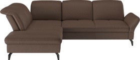 sit&more Ecksofa »Leandro L-Form«, Wahlweise mit Bett-, Kopfteil - und Armlehnfunktion, sowie Stauraum