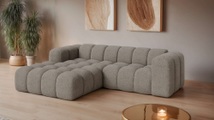 GOODproduct Ecksofa »KALLIE Design-Sofa mit Wellenunterfederung, Bubble-Optik, 248/186/72cm« moderne Steppung, hoher Sitzkomfort und modernes Design