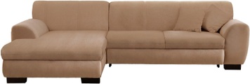 Home affaire Ecksofa »Nika«, MELROSE®, Microfaser oder Struktur, wahlweise mit Bettfunktion