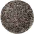 Paco Home Fellteppich »Playa 960«, rund, 60 mm Höhe, Kunstfell, Flokati-Optik, Hochflor, weich und flauschig, Uni-Farben, ideal im Wohnzimmer & Schlafzimmer