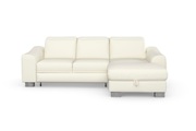 sit&more Ecksofa »Durness«, mit Federkern und hochwertigen Edelstahlfüssen, wahlweise mit Kopfteilverstellung, Bettfunktion und Bettkasten oder mit Bettfunktion und Bettkasten