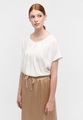 undefined, Viscose Shirt Bluse in off-white unifarben