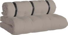 Karup Design BUCKLE UP OUT™ Sofa Beige mit 2 Matratzen und schwarzem Gürtel