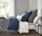 fleuresse Bettwäsche »Provence«, (3 tlg.), Bettwäsche in Halbleinen Qualität, unifarbene Bettwäsche