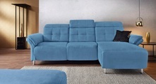 Places of Style Ecksofa »Manhattan«, 2 Sitze mit elektrischer Relaxfunktion, verstellbare Armlehnen
