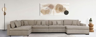 Guido Maria Kretschmer Home&Living Wohnlandschaft »Skara XXL«, Lounge-Sofa XXL mit Federkern-Polsterung, in vielen Bezugsvarianten, auch recycelt