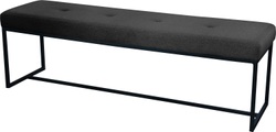 Home affaire Sitzbank »Celine«, Breite 90 oder 150 cm, mit schwarzen Metallbeinen