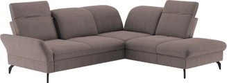 sit&more Ecksofa »Leandro L-Form«, Wahlweise mit Bett-, Kopfteil - und Armlehnfunktion, sowie Stauraum