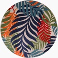 Sanat Teppich »Floral«, rund, 6 mm Höhe, In- und Outdoor geeignet, florales Design, Balkon, Terasse