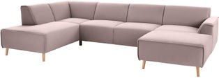 andas Wohnlandschaft »Janek«, mit Federkern und Keder in scandinavischem Design