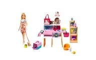 Barbie Haustiersalon Spielset und Puppe