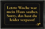 Fussmatte »Haus sauber«, rutschhemmend beschichtet, Hanse home