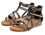 LASCANA Sandale, im Festival-Look mit aufwendiger Verzierung VEGAN