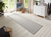 BT Carpet - Teppich Nature 400 - 80 x 150 cm und Gewicht: 1.97 kg - Grau und Cremeweiss