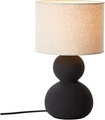 LeGer Home by Lena Gercke Tischleuchte »Malu«, E27, 1 St., 1 x E27, max. 40W, schwarz/beige