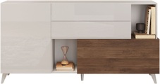 INOSIGN Sideboard »Monaco Breite 181 cm, Anrichte mit 1 Tür, 1 Klappe u. 2 Schubkästen«, Kommode, Soft/Self Closing