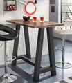 Bartisch, Gestell in A-Form (Breite 120 oder 140 cm)
