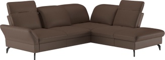 sit&more Ecksofa »Leandro L-Form«, Wahlweise mit Bett-, Kopfteil - und Armlehnfunktion, sowie Stauraum